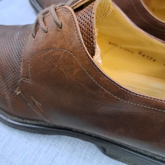 %Mezlan Men Dress Shoes Leather Oxford Brown Size 45 / US 11.5 NeoLite / D10 main image 10